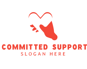 Love Hand Support Group logo design