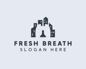 Respiratory Lung Building logo design