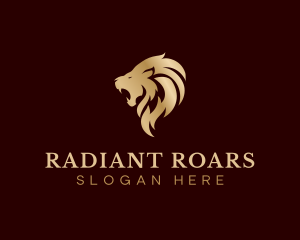 Lion Animal Roar logo design