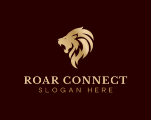 Lion Animal Roar logo design