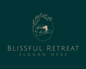 Floral Relaxation Massage Therapy logo design