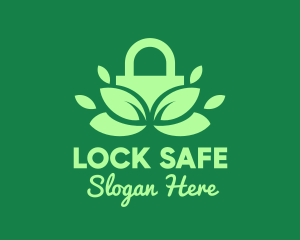 Green Eco Security Lock logo