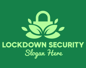 Green Eco Security Lock logo