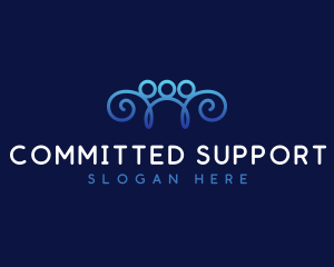 People Support Community logo design