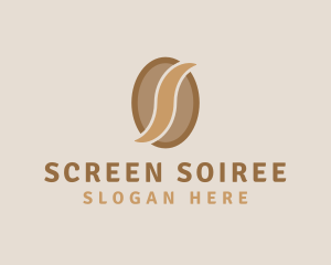 Coffee Bean Letter S logo design