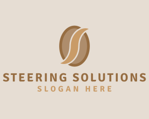 Coffee Bean Letter S logo design