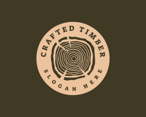 Woodcraft Carpenter Log logo design