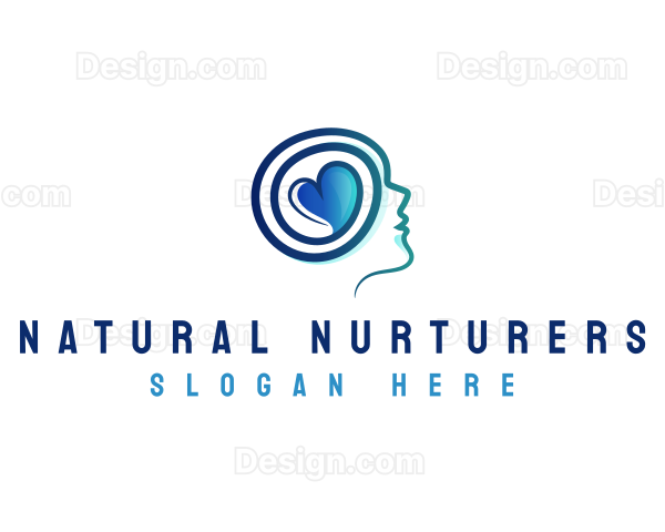 Mental Healthcare Heart Logo