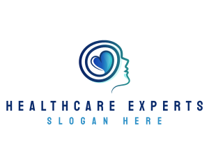 Mental Healthcare Heart logo design