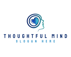 Mental Healthcare Heart logo design