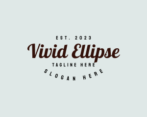 Retro Script Business Logo