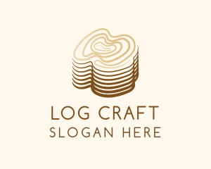 Log Wood Ring logo design