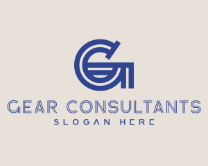 Stripe Consultancy Letter G logo design