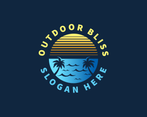 Beach Sun Getaway logo design