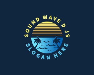 Beach Sun Getaway logo design