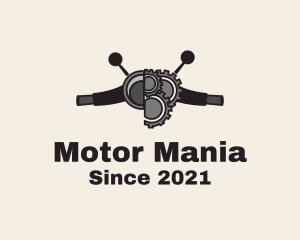 Motorcycle Handle Gears logo design