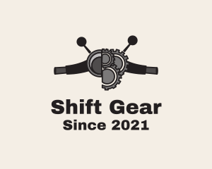 Motorcycle Handle Gears logo design