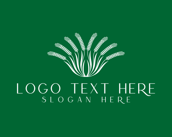 Green Eco Wheat logo