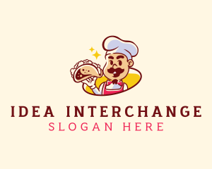 Chef Taco Snack Cook logo design