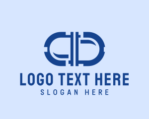 Blue Medication Pill logo