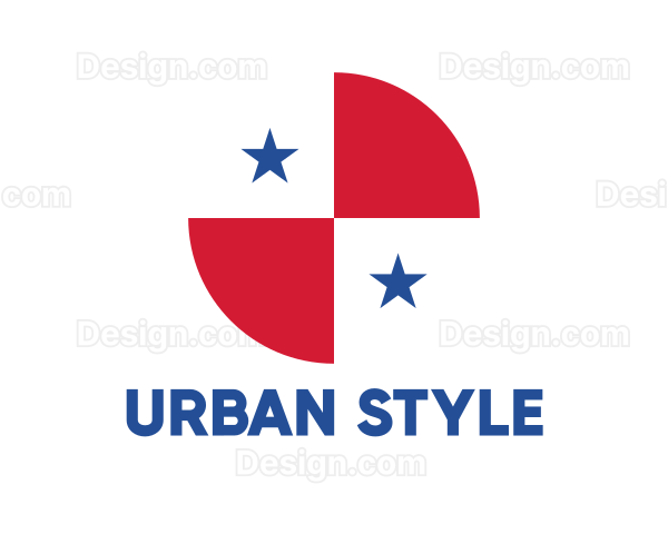 Circle Panama Flag Logo