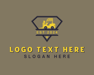 Forklift Construction Machinery logo