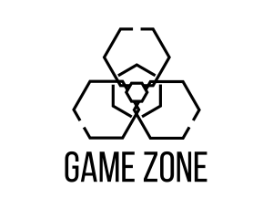 Toxic Radiation Hexagon logo