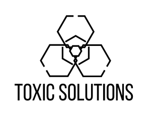 Toxic Radiation Hexagon logo