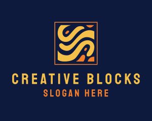 Creative Square Wave logo design