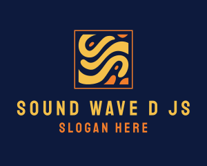 Creative Square Wave logo design