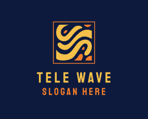 Creative Square Wave logo design