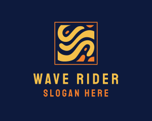 Creative Square Wave logo design