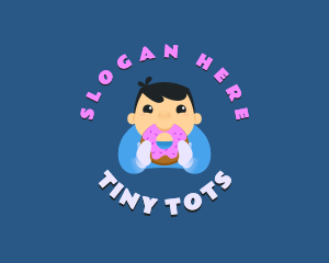 Cute Donut Kid logo