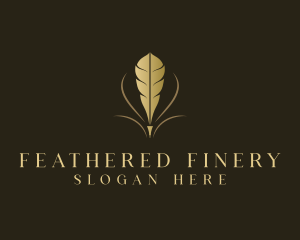 Writing Feather Publisher logo design