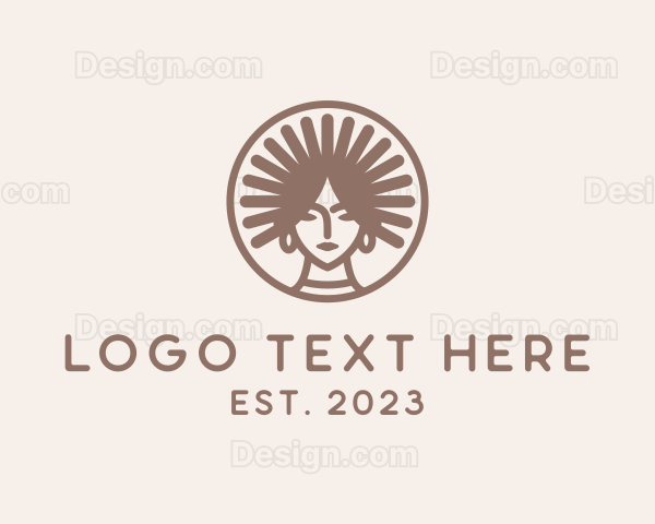 Beauty Tribal Woman Logo