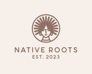 Beauty Tribal Woman logo design