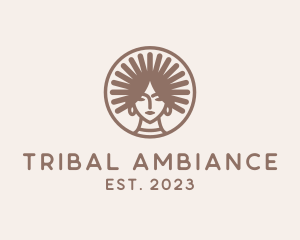 Beauty Tribal Woman logo design