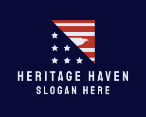 American Eagle Flag logo design