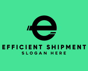 Simple Split Letter E  logo design