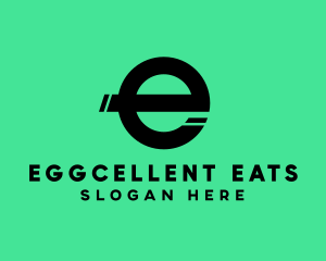 Simple Split Letter E  logo design