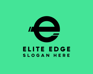 Simple Split Letter E  logo design