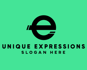 Simple Split Letter E  logo design