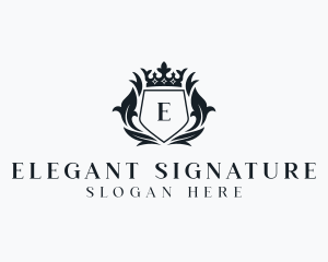 Elegant Royalty Crown logo design