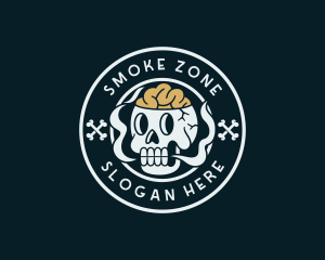 Hipster Skull Streetwear logo design