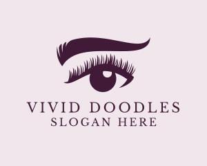 Eyebrow Eyelash Beauty logo design