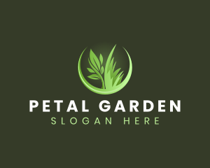 Grass Plant Landscaping logo design