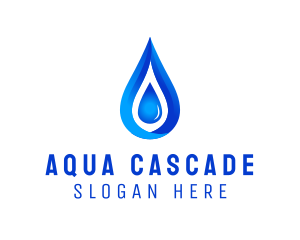 Distilled Aqua Water logo design