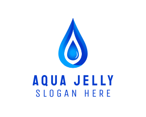 Distilled Aqua Water logo design