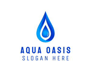 Distilled Aqua Water logo design