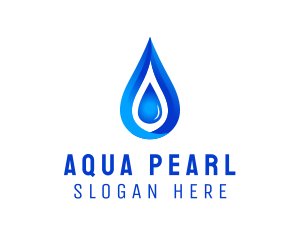 Distilled Aqua Water logo design